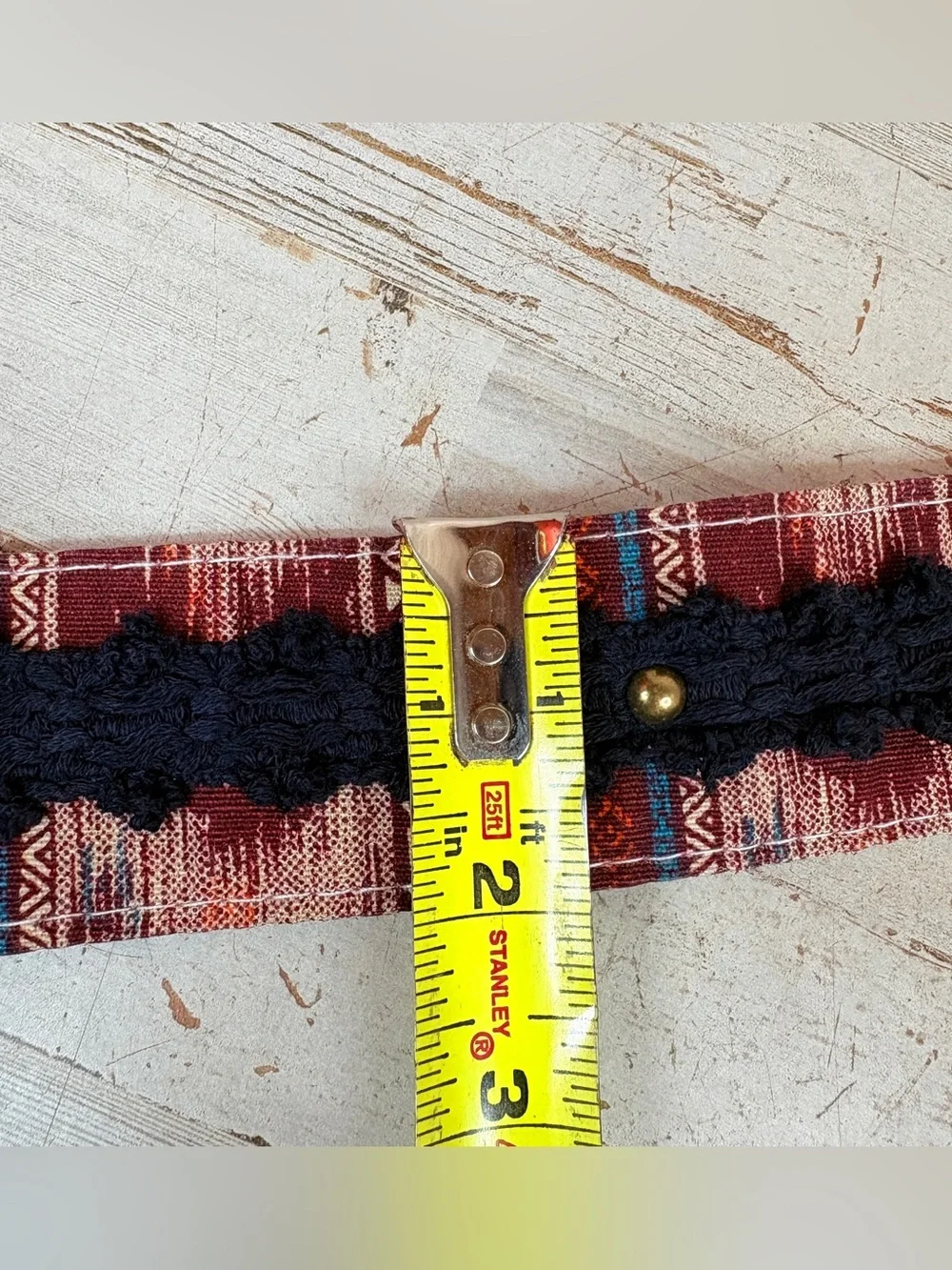 Handmade Vegan Boho Belt Hippie Women’s Eco-Friendly Belt Size 15-17
